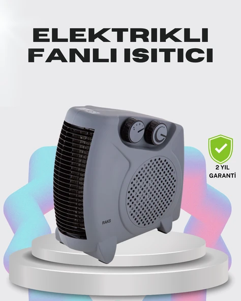 Çok Fonksiyonlu Fanlı Isıtıcı Isıtma ve Soğuk Hava Üfleme Özellikli ürün görseli 1
