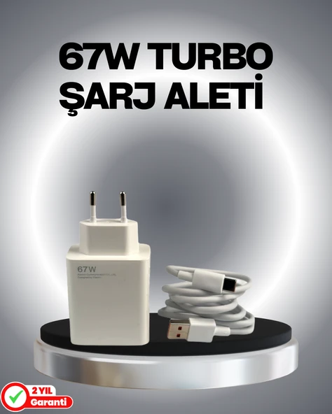 67 Watt Güvenli Hızlı Şarj Adaptörü Samsung M31 M33 M51 Uyumlu ürün görseli 1