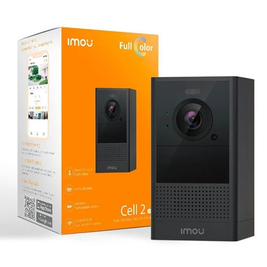 Imou Cell 2 IPC-B46LP 2.8mm 4 MP Wi-Fi Siyah Güvenlik Kamerası ürün görseli 1