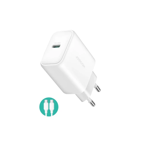 JOYROOM JR-TCF24 PD30W FAST CHARGER + C TO C CABLE 1M ürün görseli 1
