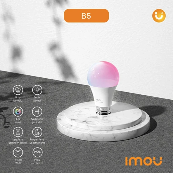 IMOU CL1B-5-E27 AKILLI LED WIFI AMPUL - Resim 2