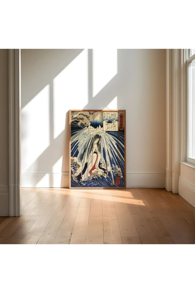 Pegziz Japon Gravür Sanatı Dekoratif Poster 60x90cm. ürün görseli 1