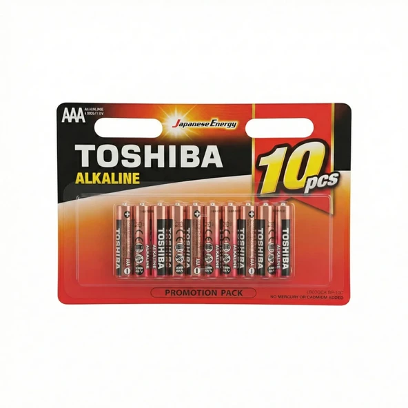 TOSHIBA LR03 10LU BLS ALKALİN İNCE PİL ürün görseli 1