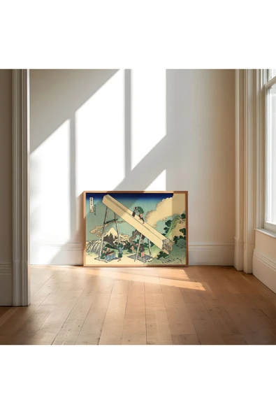 Pegziz Japon Gravür Sanatı Dekoratif Poster 60x90cm. ürün görseli 1
