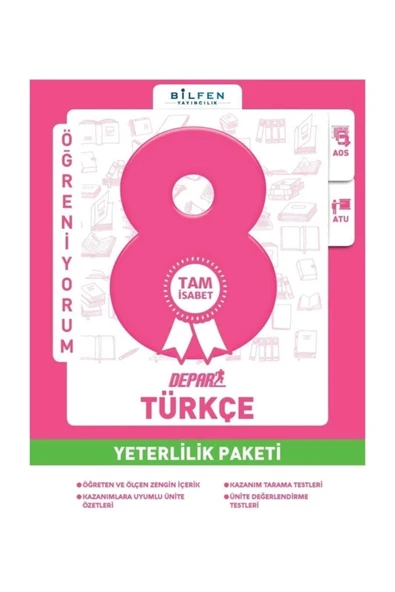 Bilfen 8.Sınıf Türkçe Depar Yeterlilik Paketi ürün görseli 1