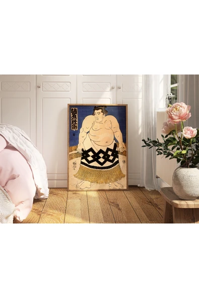 Pegziz Japon Gravür Sanatı Dekoratif Poster 60x90cm. ürün görseli 1