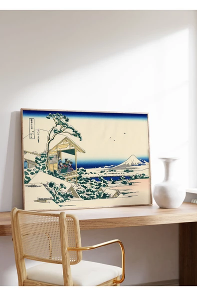 Pegziz Japon Gravür Sanatı Dekoratif Poster 60x90cm. ürün görseli 1