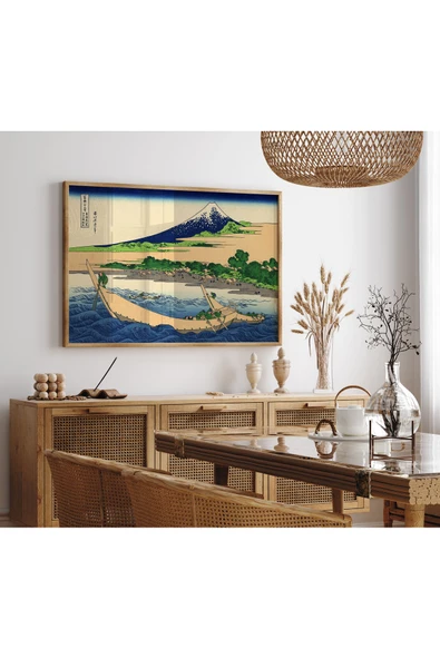 Pegziz Japon Gravür Sanatı Dekoratif Poster 60x90cm. ürün görseli 1