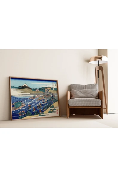 Pegziz Japon Gravür Sanatı Dekoratif Poster 60x90cm. ürün görseli 1