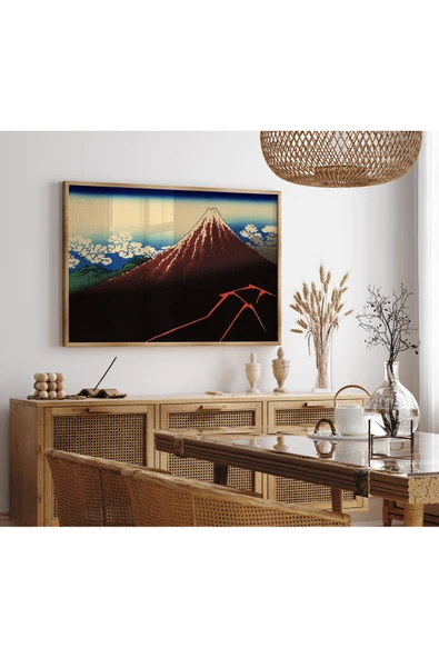 Pegziz Japon Gravür Sanatı Dekoratif Poster 60x90cm. ürün görseli 1