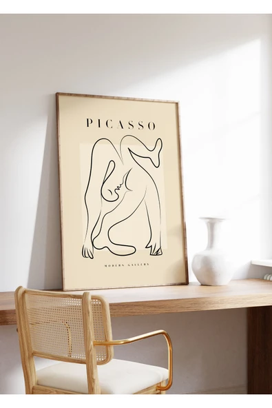 Pegziz Minimalist Sanatsal Picasso Duvar Dekor Posteri 60x90cm. ürün görseli 1