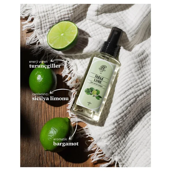Rebul Lime 125 ml Spreyli Kolonya - Resim 2