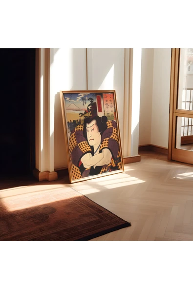 Pegziz Japon Gravür Sanatı Dekoratif Poster 60x90cm. ürün görseli 1