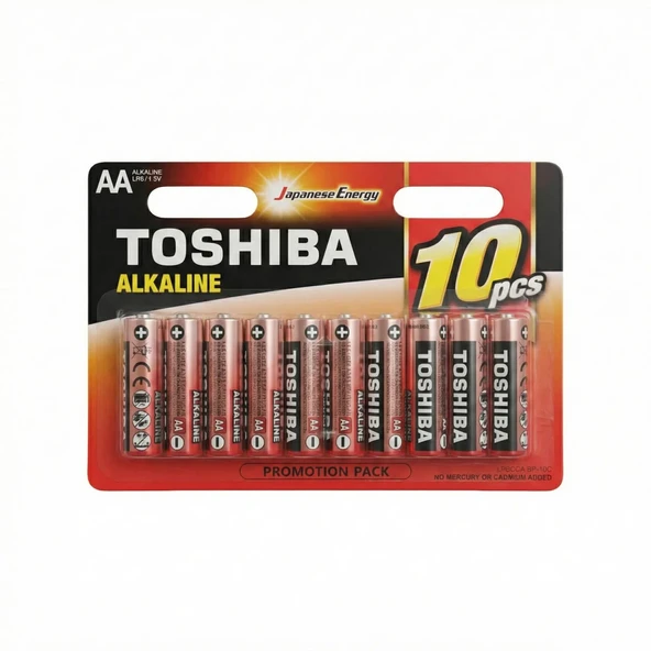 TOSHIBA LR6 10LU BLS ALKALİN KALEM PİL ürün görseli 1