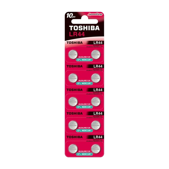 TOSHIBA LR44 ALKALİN PİL 10LU (2x5) ürün görseli 1