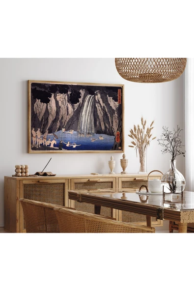 Pegziz Japon Gravür Sanatı Dekoratif Poster 60x90cm. ürün görseli 1