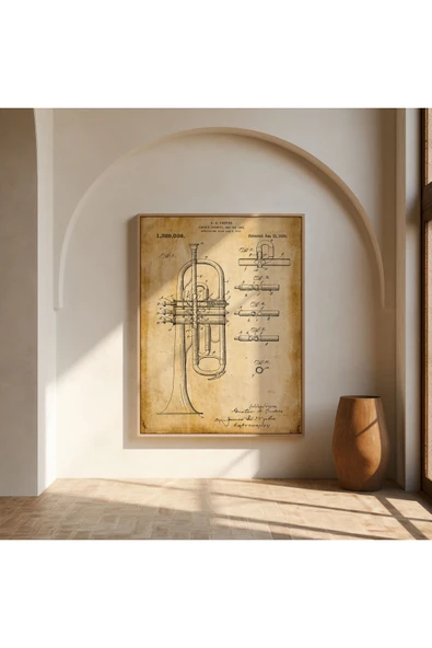 Pegziz Dekoratif Sanatsal Cerrahi Makas Patent Posteri 50x70cm. ürün görseli 1
