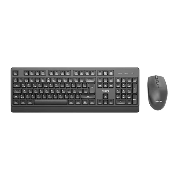 PHILIPS SPT6347B KABLOSUZ KLAVYE MOUSE SETİ SİYAH ürün görseli 1
