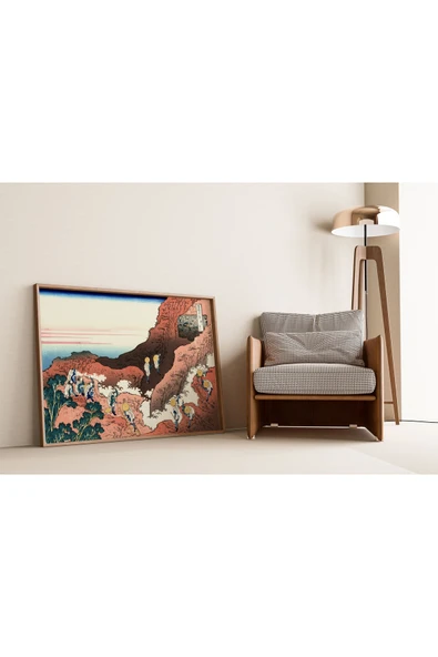 Pegziz Japon Gravür Sanatı Dekoratif Poster 60x90cm. ürün görseli 1