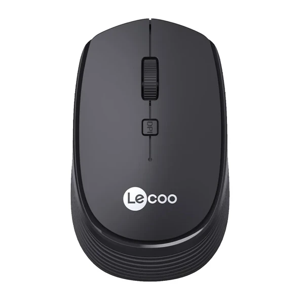 Lecoo WS202 Kablosuz 1200DPI 4 Tuşlu Optik Mouse Siyah ürün görseli 1