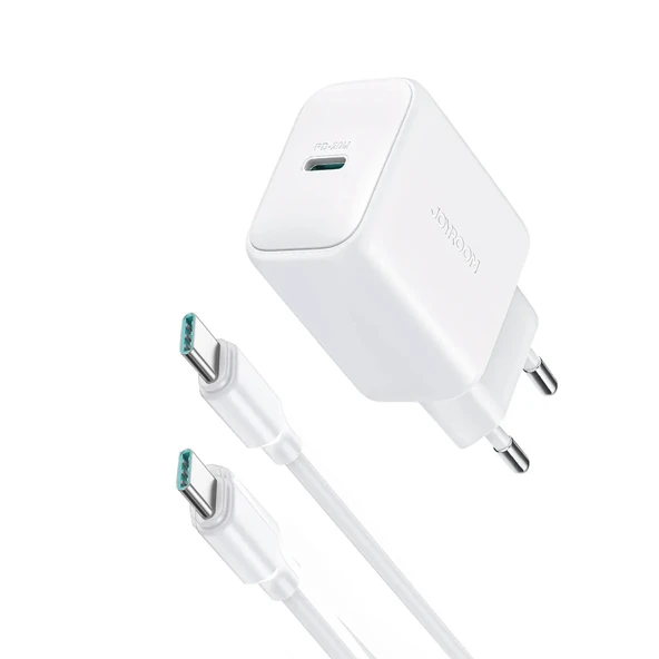 JOYROOM JR-TCF20 PD20W CHARGER+1 M TYPE C CABLE ürün görseli 1