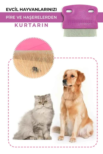 Kedi Köpek Bit ve Pire Tarağı - Resim 3