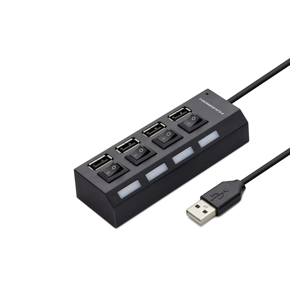Usb Hub 4*Usb Siyah HDX7008 ürün görseli 1
