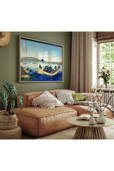 Pegziz Japon Gravür Sanatı Dekoratif Poster 60x90cm. ürün görseli 1