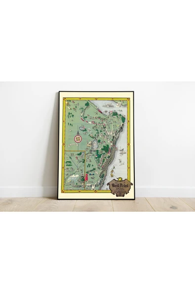 Pegziz New York 1928 Dekoratif Harita Posteri 60x90cm. ürün görseli 1