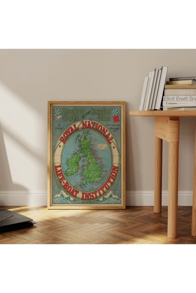 Pegziz Ingilitere Ve Büyük Britanya Dekoratif Sanatsal Poster 60x90cm. ürün görseli 1