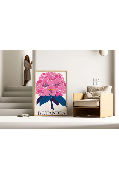 Pegziz Sanatsal Çiçek Duvar Dekor Posteri 60x90cm. ürün görseli 1
