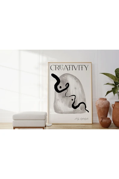 Pegziz Minimalist Sanatsal Soyut Duvar Dekor Posteri 60x90cm. ürün görseli 1