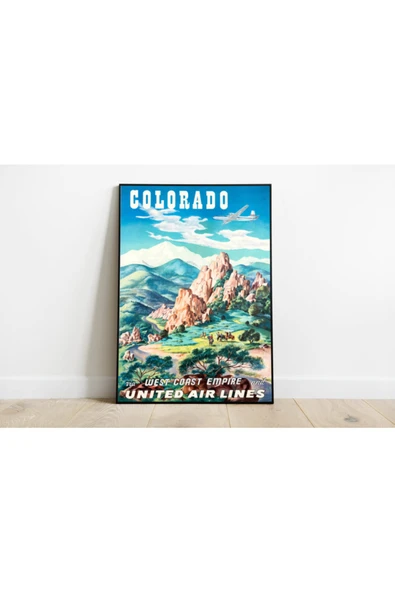 Pegziz Amerika Colorado Sanatsal Duvar Dekorasyon Poster 60x90cm. ürün görseli 1