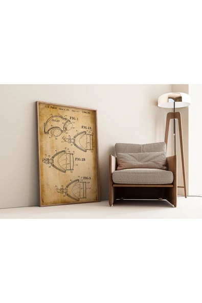Pegziz Dekoratif Sanatsal Yüzücü Gözlüğü Patent Posteri 50x70cm. ürün görseli 1