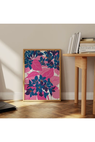 Pegziz Sanatsal Çiçek Duvar Dekor Posteri 60x90cm. ürün görseli 1
