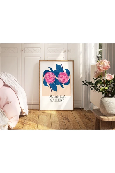 Pegziz Sanatsal Çiçek Duvar Dekor Posteri 60x90cm. ürün görseli 1