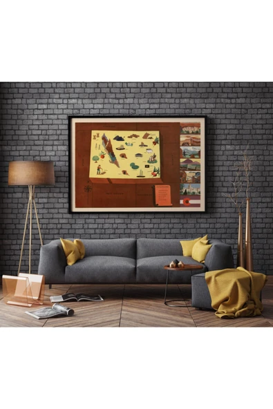 Pegziz Amerika Colorado Eyaleti Eski Haritası Sanatsal Duvar Dekorasyon Poster 60x90cm. ürün görseli 1