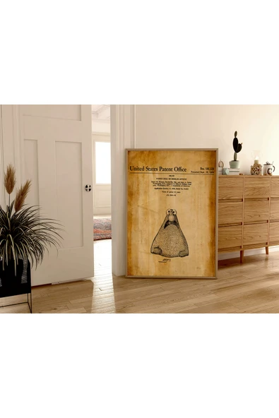 Pegziz Dekoratif Sanatsal El Kuklası Patent Posteri 50x70cm. ürün görseli 1