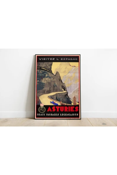 Pegziz Ispanya Vintage Sanatsal Poster 50x70cm. ürün görseli 1