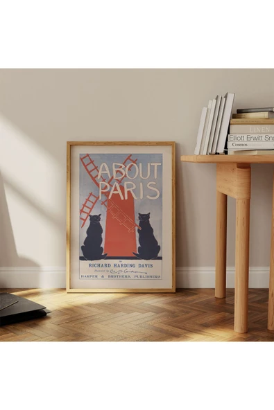 Pegziz Kırmızı Değirmen, Paris Dekoratif Sanatsal Poster 50x70cm. ürün görseli 1