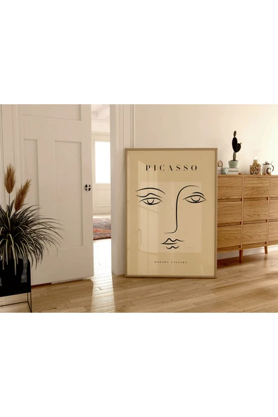 Pegziz Minimalist Sanatsal Picasso Duvar Dekor Posteri 60x90cm. ürün görseli 1