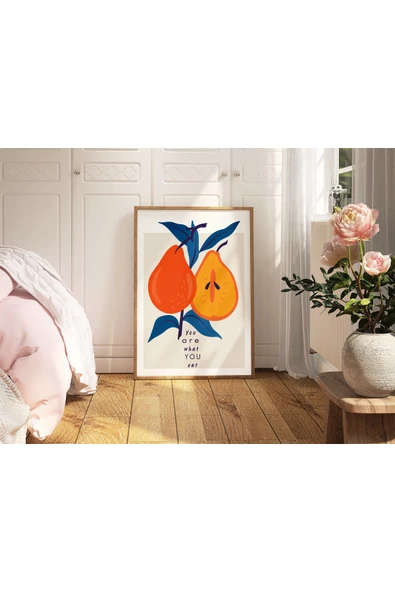 Pegziz Sanatsal Çiçek Duvar Dekor Posteri 60x90cm. ürün görseli 1