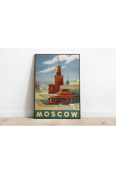Pegziz Rusya Moskova Sanatsal Duvar Dekorasyon Poster 60x90cm. ürün görseli 1