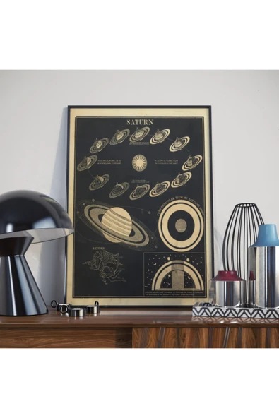 Pegziz Astronomi Ve Uzay Bilimleri Sanatsal Duvar Dekorasyon Poster 60x90cm. ürün görseli 1
