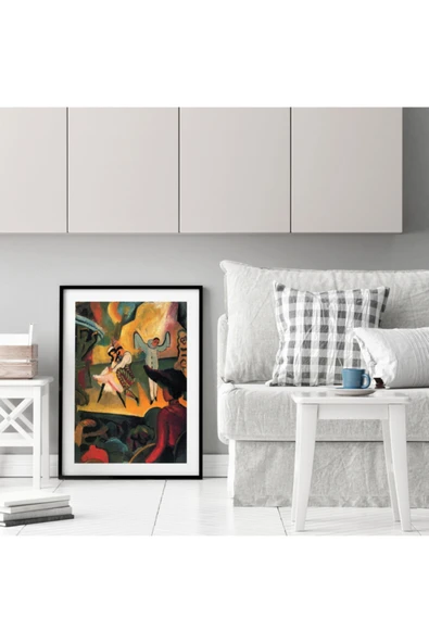 Pegziz August Macke 1912 Sanatsal Poster 60x90cm. ürün görseli 1