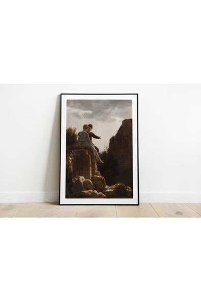 Pegziz Arnold Bocklin Sanatsal Duvar Dekorasyon Poster 60x90cm. ürün görseli 1