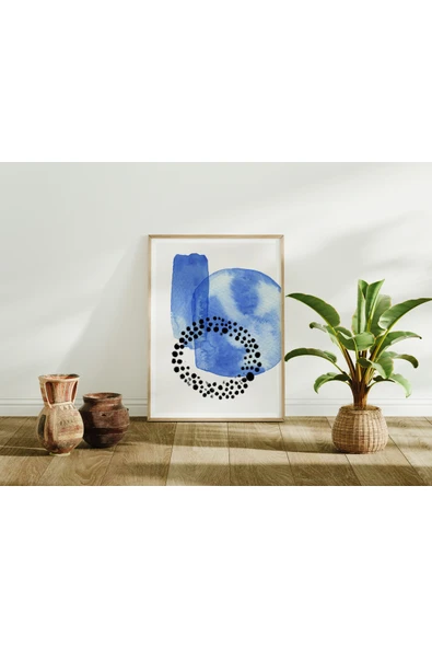 Pegziz Minimalist Sanatsal Soyut Duvar Dekor Posteri 60x90cm. ürün görseli 1