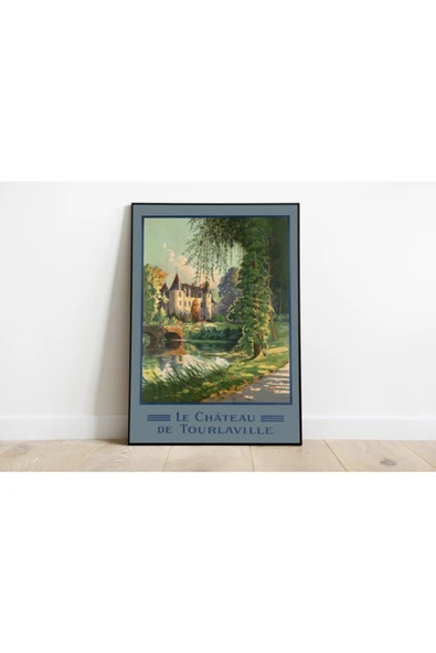 Pegziz France Vintage Sanatsal Poster 60x90cm. ürün görseli 1