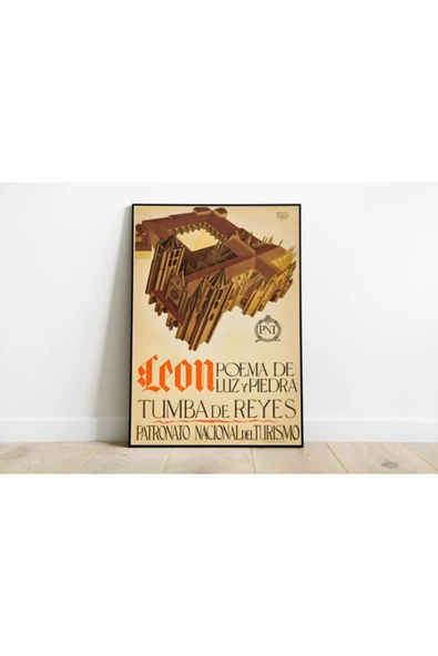 Pegziz Ispanya Vintage Sanatsal Poster 50x70cm. ürün görseli 1