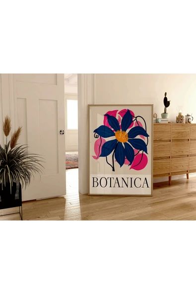Pegziz Sanatsal Çiçek Duvar Dekor Posteri 60x90cm. ürün görseli 1